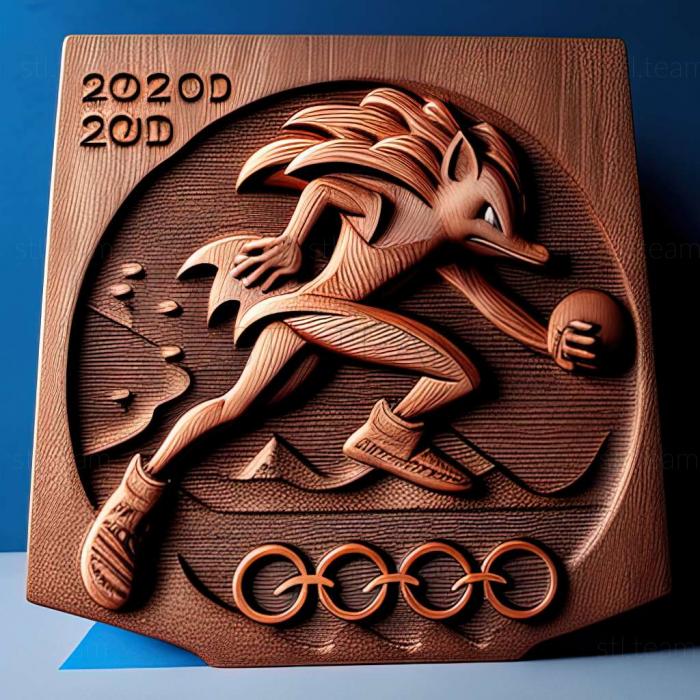 3D model Tokyo 2020 Sonic at the Olympic Games game (STL)